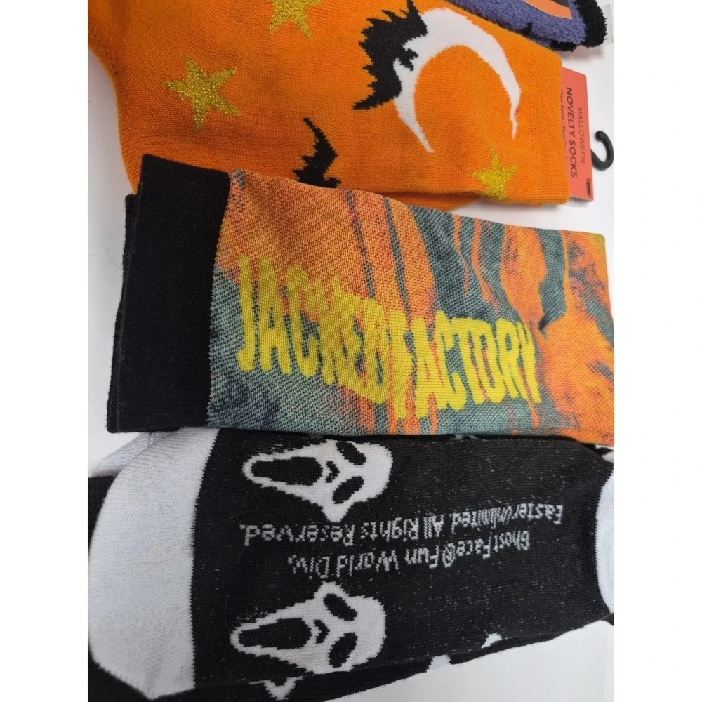 Lot Of 4 Halloween Socks